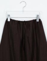 Navel Chiffon Banding Maxi Skirt