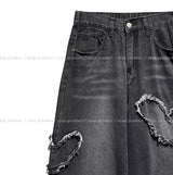 レイヴィンテージハートスナップデニムパンツ