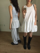 Frill Stripe Pants (2color)