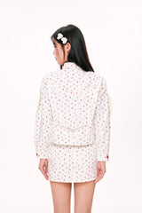 Handle with Care Mini Skirt (White)