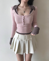 preti collar button u-neck nt