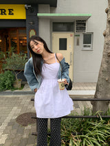 [MADE]ドットプリーツロングブーツカットパンツ
