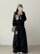 Oz American flag No. 80 ping-pong string line wide pants