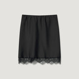 Rose Stain Lace Mini Skirt