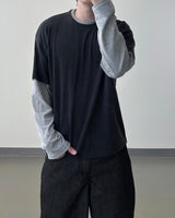 ミックスレイヤードロングスリーブTシャツ