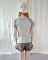 ヘザーラグラン ショートスリーブTシャツ