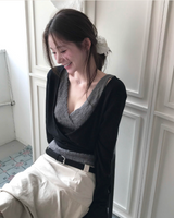 ヌディヘアラップVノースリーブトップ