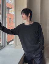 ルビンスレイヤードクロップニット