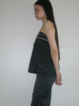 SLEEVELESS SHIRRING TOP