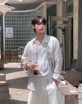 Harbor Stripe Linen Shirt