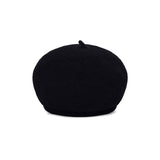 VA Stud Wool Combo Newsboy Cap / Black