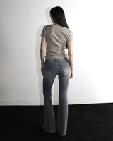 Metal Triclipse Slim Fit Bootcut Denim Pants Blue