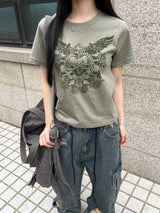 Y2k ラブローズウィングTシャツ