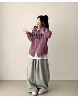 Suffle Star Vintage Two-Way Hooded Zip-Up