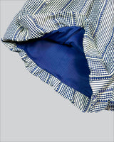 MULTI PATTERN BALLOON PANTS NAVY (SHORT FIT)