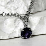 ss-ice line one necklace_violet