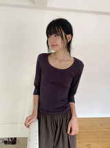 Shady Basic Round Three Quarter Tee