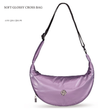 SOFT GLOSSY CROSS BAG_HEATHER