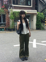 コル シャーリング ストラップ ショート スリーブ Tシャツ
