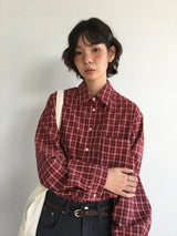 Philly brushed check shirt (3color)