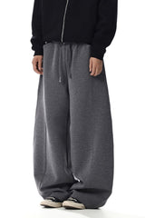 Curved Wide Sweatpants