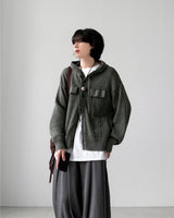 Lutz Pigment Hood Cardigan