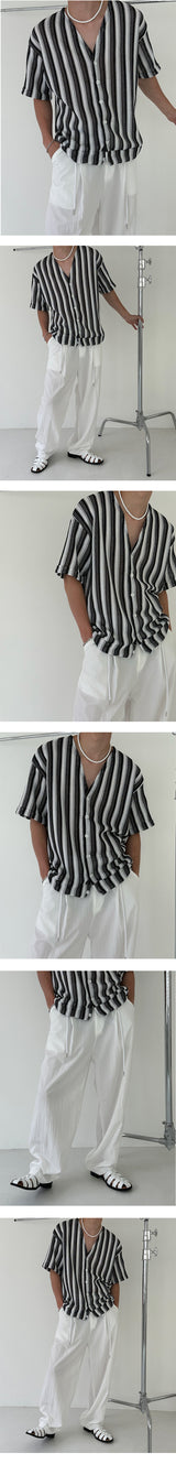 [S/S] エスニックストライプサマーカーディガン（２色）