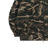  JINU CAMO FLEECE TWO-WAY HOOD ZIP-UP (UNISEX)