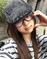 (Unisex) Stripe collar T