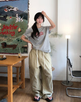トーキョー プリント クロップ ショートスリーブ Tシャツ
