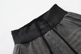 サブルウォッシュドブーツカットデニムパンツ