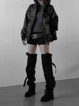 (unisex) トリックグロッシーツーウェイジャンパー