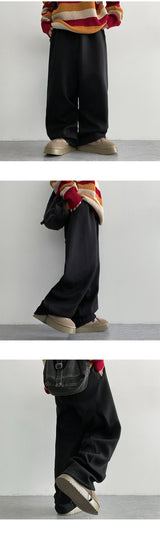 Illun Curve 切開ワイドバンディングパンツ