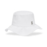 VA Stud Frill Bucket Hat / White