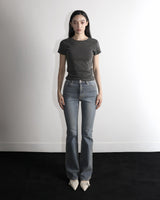 Metal Triclipse Slim Fit Bootcut Denim Pants Blue
