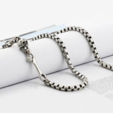 SVC-534 Handmade Skull Antique Silver Pants Chain
