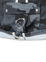 TOUGH BEAR CAMO HALF PANTS (BLACK)