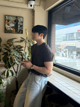 マッスルショルダーリブ半袖Tシャツ