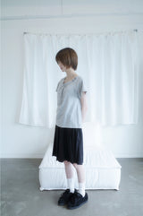 ピナッツチェックリボンTシャツ