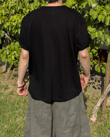 Erne Crop Over U Neck Short Sleeve Tee