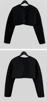 [mnem] neoprene bolero T (ivory)