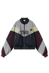 メッシュレイヤードバッジMA1ジャケット