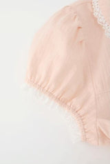 Ruffleberry Lace Puff Blouse 232195008