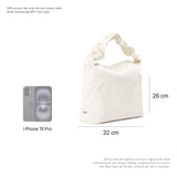 Large Bag Satin Oatmeal