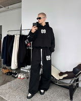 RIPOFFF 09ロゴ ボクシー フーディー