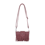 TASSEL SUEDE RIBBON CROSS BAG