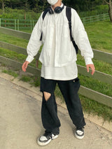 Cropped shirt jacket Unisex 2C