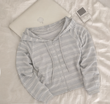 Lime Stripe Hoodie Zip-up (4 colors)