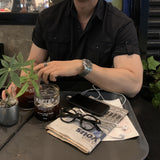 Look オファードホックロールアップマッスルフィットナイロンショートスリーブシャツ