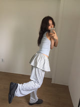 Frill Stripe Pants (2color)